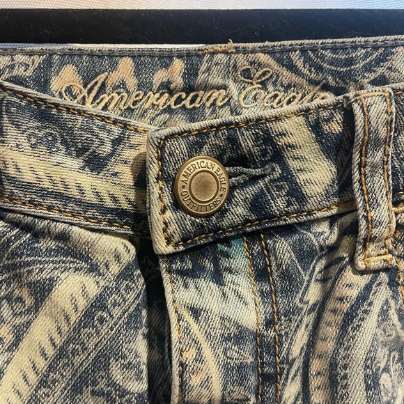 American Eagle Outfitters Blue Patterned Jeans Lot - Picture 4 of 14